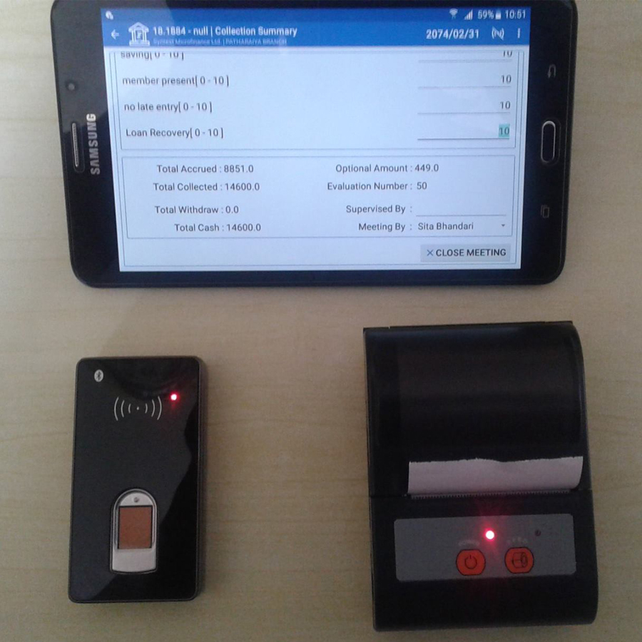 Bluetooth в реальном времени сканирования пальцев интегрированы с Bluetooth-принтером и планшетом Android